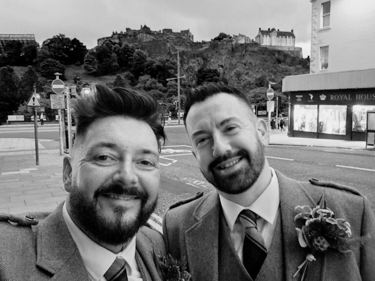 Chevron Hot Chocolate is a Scottish company owned by husbands Derek Walker and Martin Rae