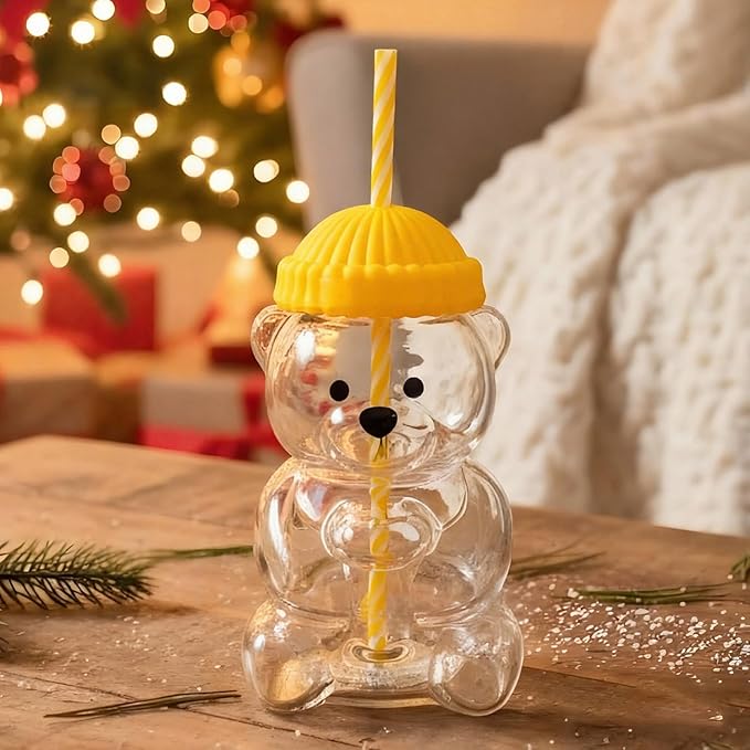 Bear Glass Yellow