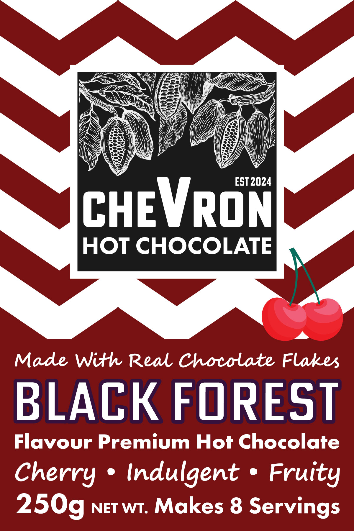 BLACK FOREST Premium Hot Chocolate - Chevron Chocolate Company